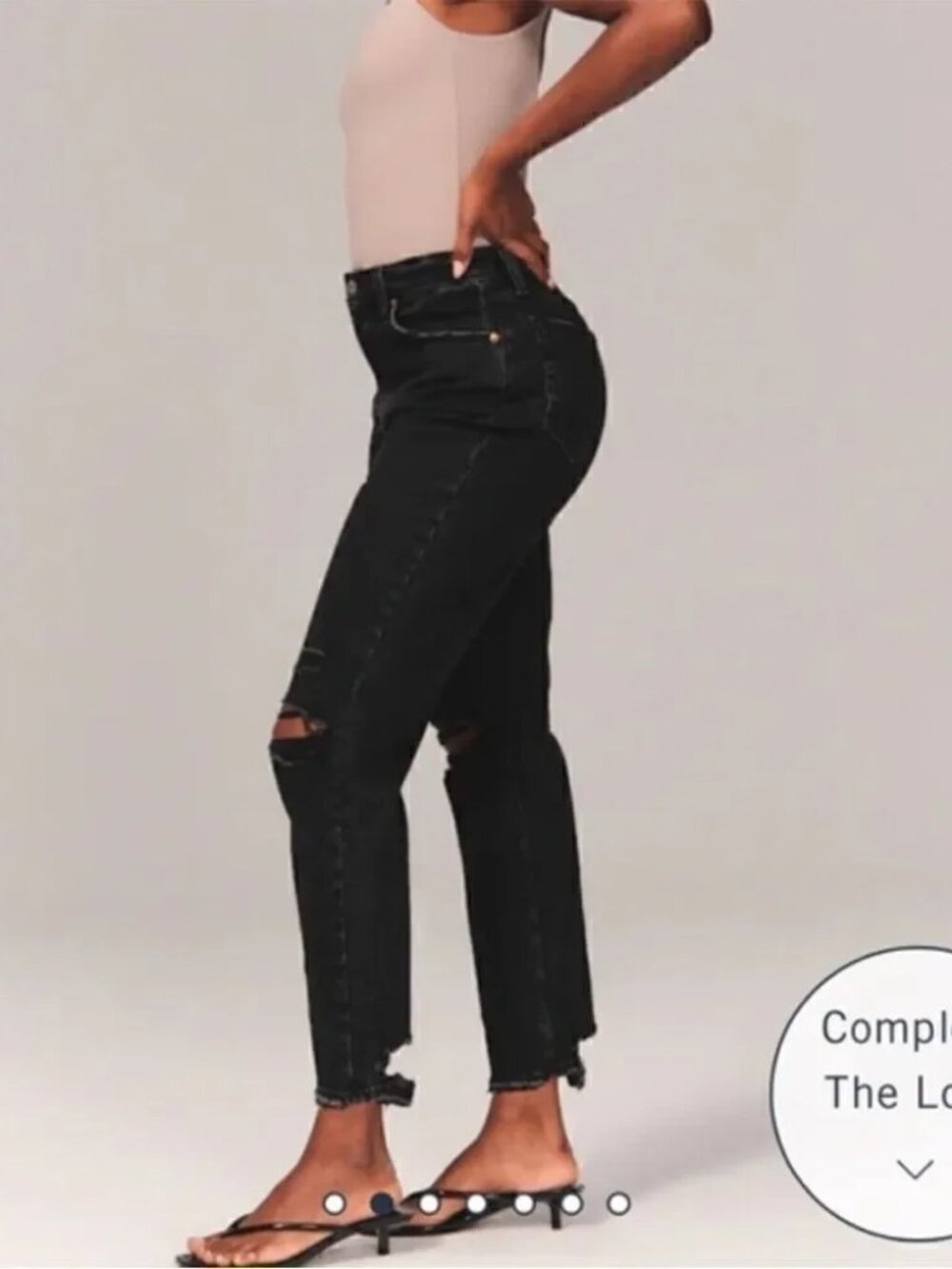Abercrombie & Fitch The Ankle Straight Ultra High Rise Curve Love Jeans Size 27